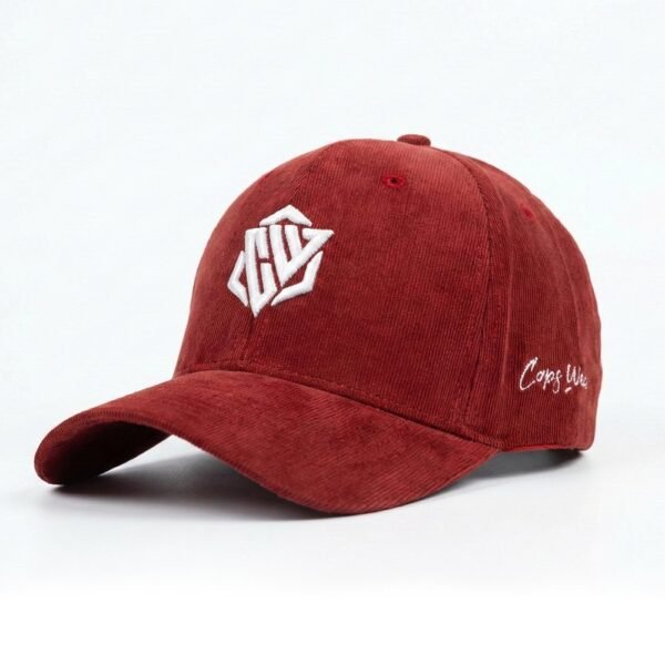 CAPS WEAR Maroon Cord Edition baseball cap